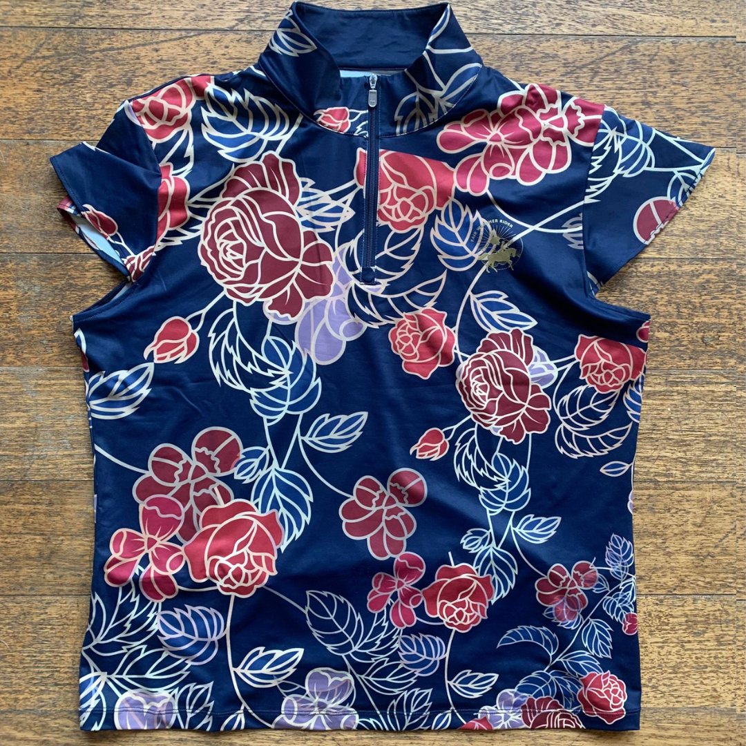 The Cloud Navy and Red Floral Casual Shirt