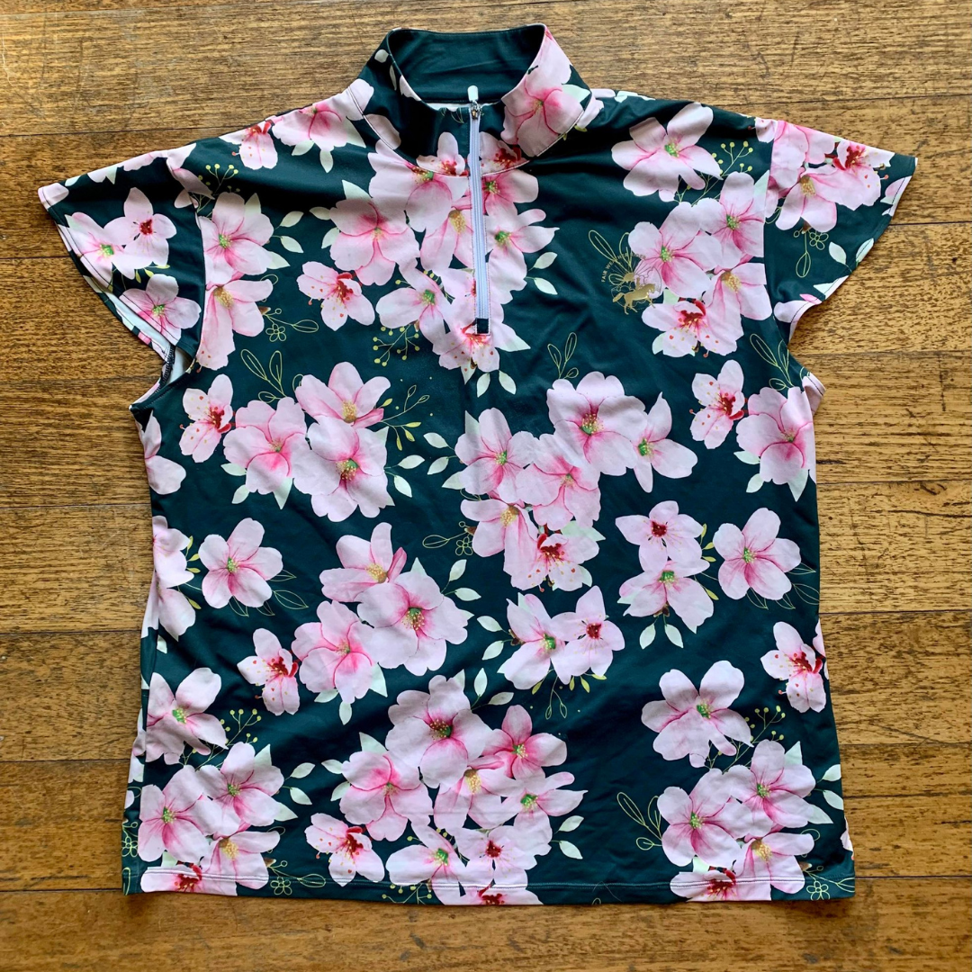 The Satine Green and Pink Floral Casual Shirt