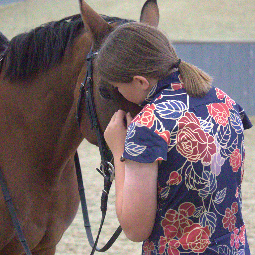 The Cloud Navy and Red Floral Casual Shirt