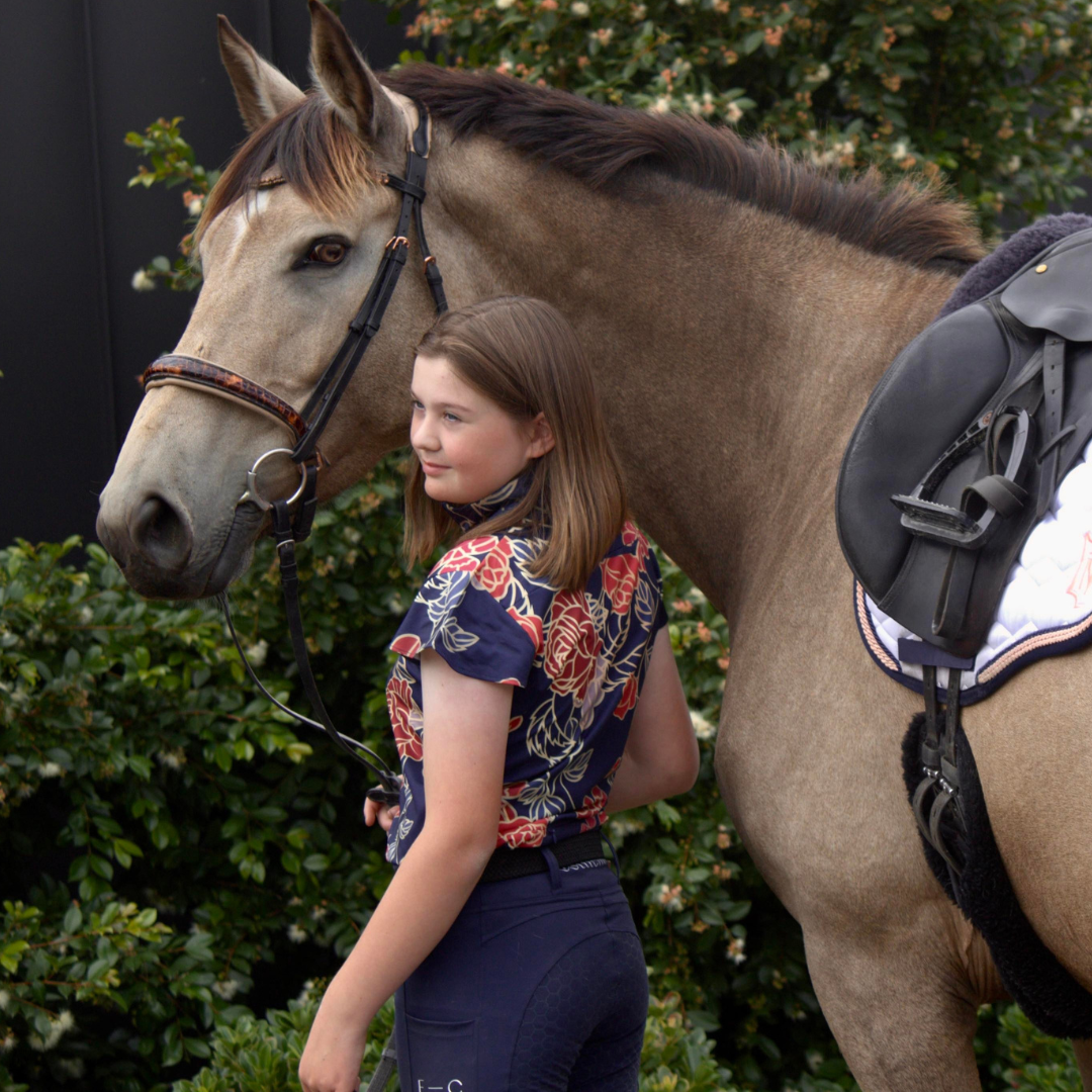The Cloud Navy and Red Floral Casual Shirt